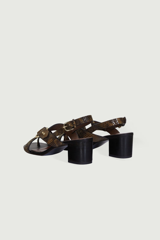 PYTHON FLORENTINE SANDALS