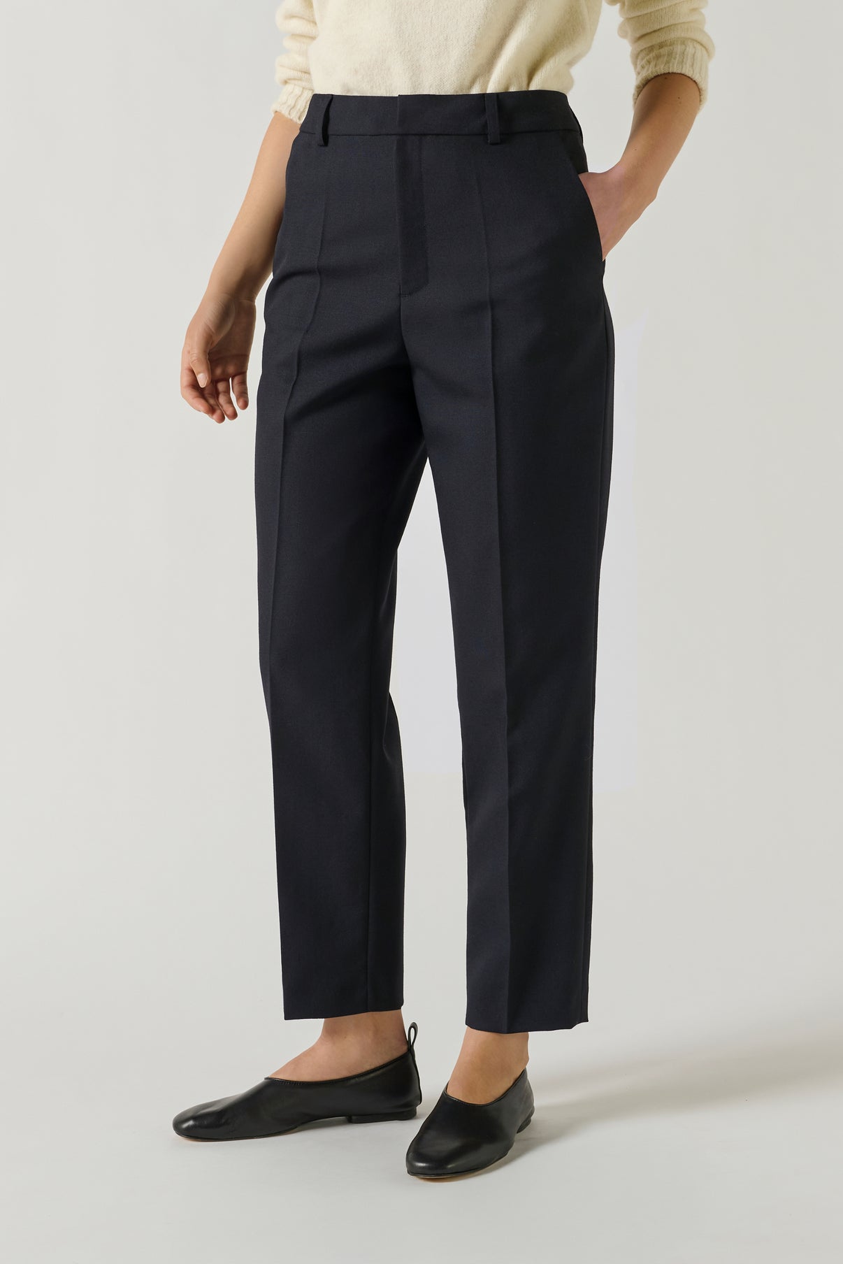 Pantalon Gabriel - Navy - Laine - Femme vue 3
