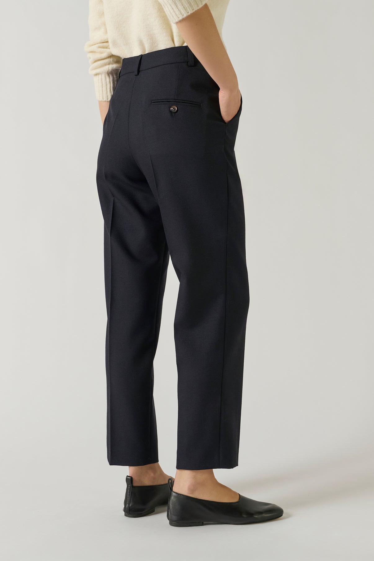 Pantalon Gabriel - Navy - Laine - Femme vue 4
