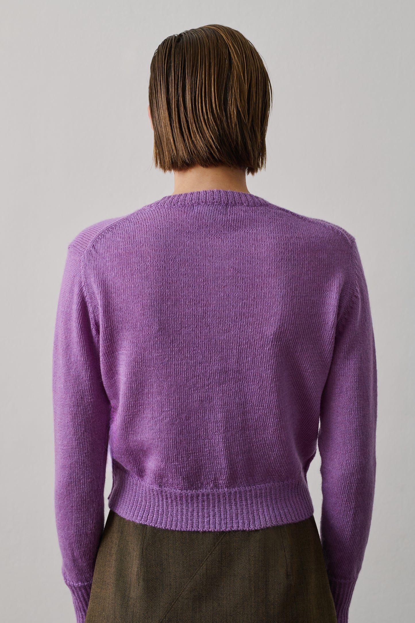 Cardigan Griffith - Lilas - Laine - Femme
