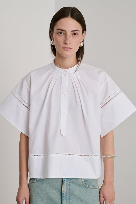 Blouse Dara - Blanc - Coton - Femme