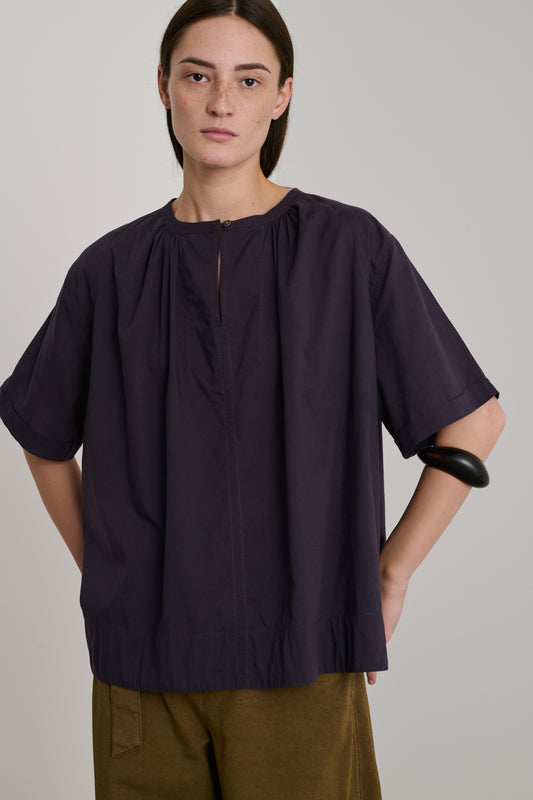 Blouse Arlette - Prune - Coton - Femme