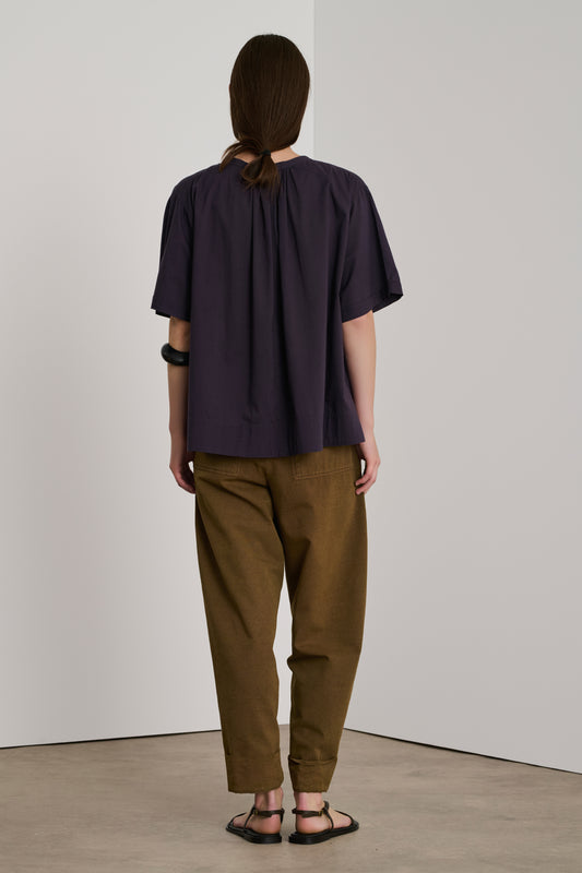 Blouse Arlette - Prune - Coton - Femme